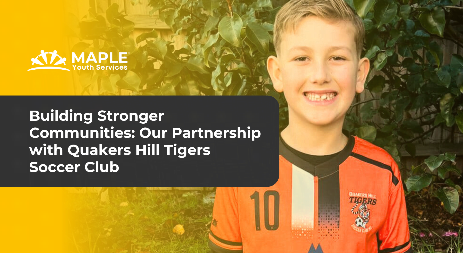 Building Stronger Communities: Our Partnership with Quakers Hill Tigers Soccer Club